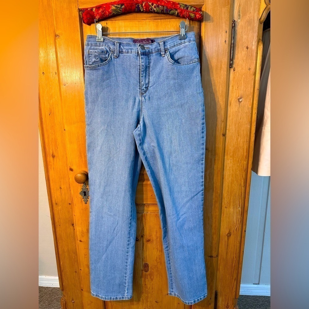 Gloria Vanderbilt Amanda Classic Straight Leg Jeans Size 8 - Long